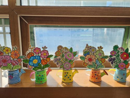 4월8일 미술치료(마음꽃)